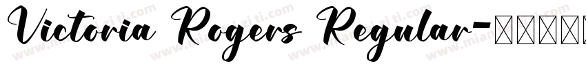 Victoria Rogers Regular字体转换